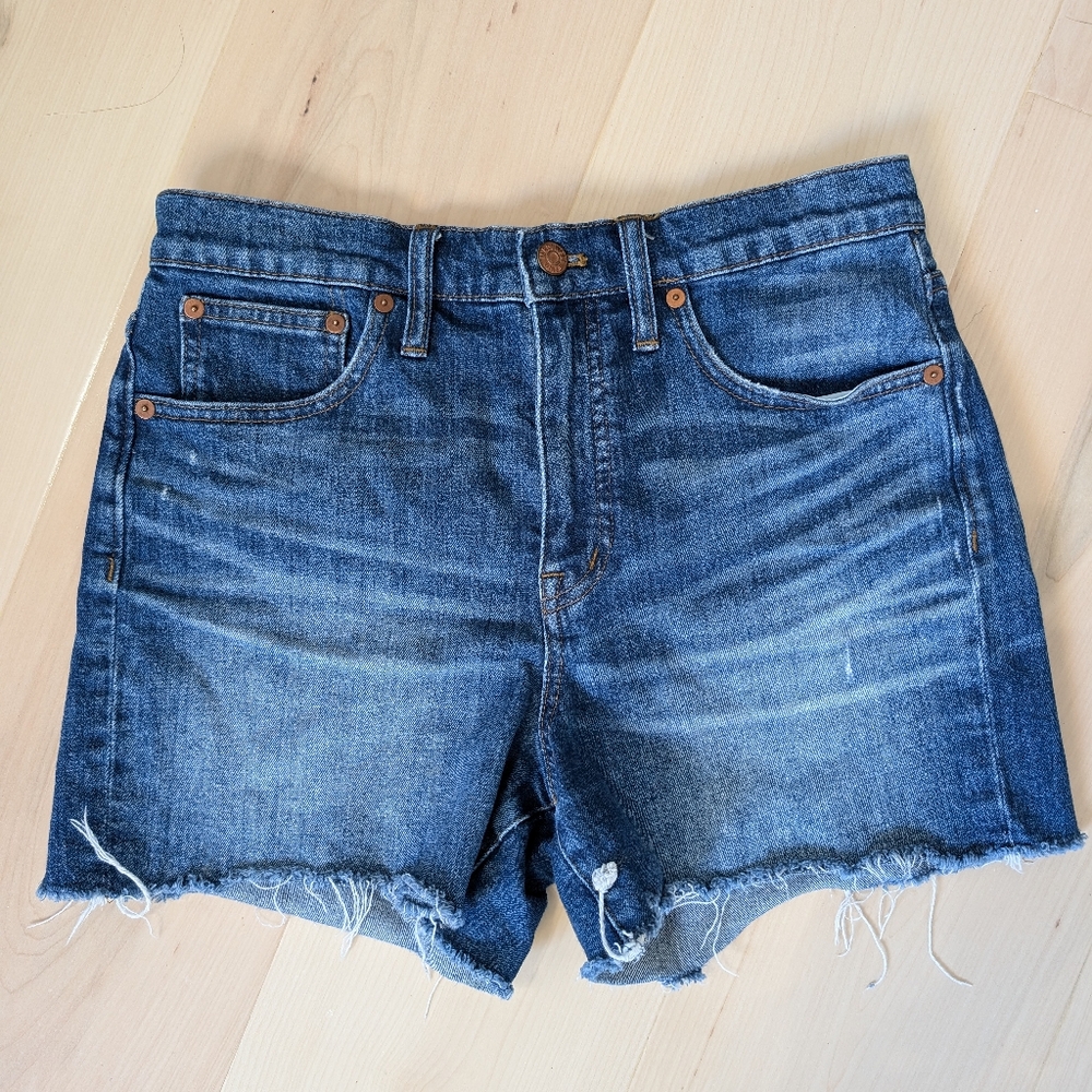 Madewell High-Rise Blue Denim Shorts size:27